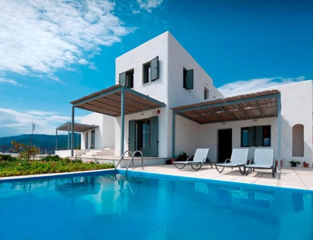 Superior Villa Lino Skyros Bagian luar foto