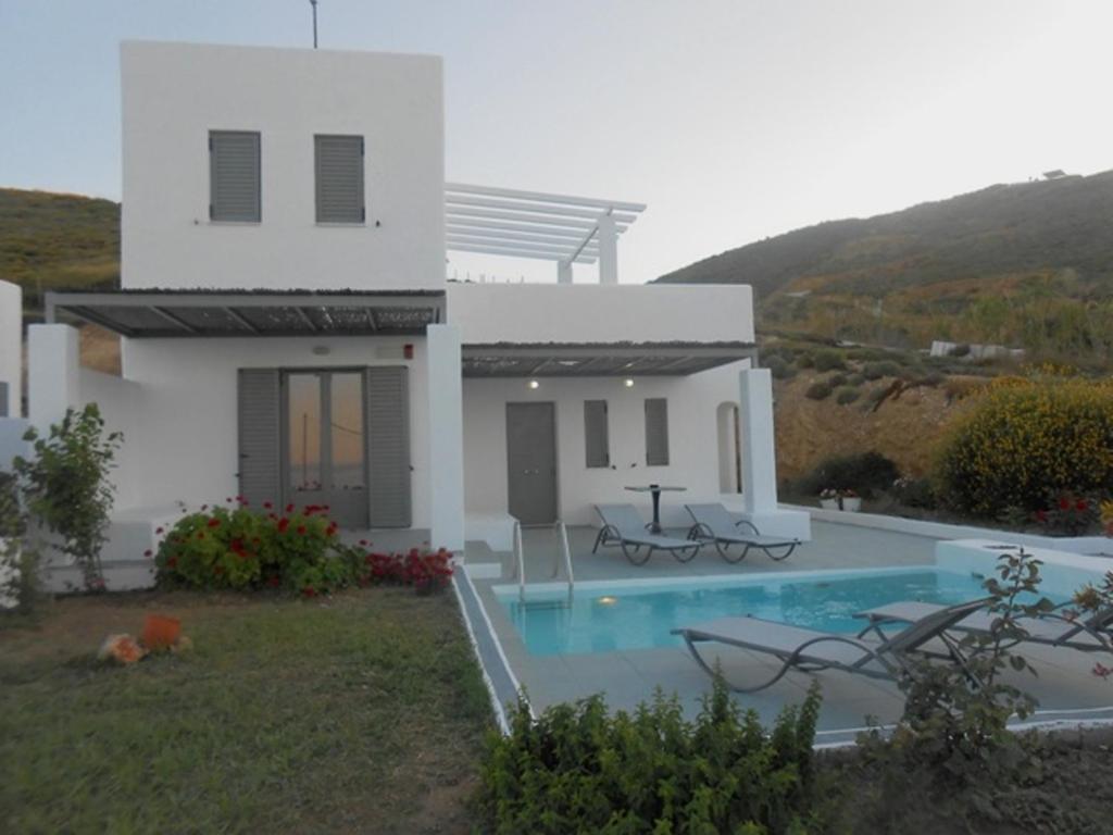Superior Villa Lino Skyros Bagian luar foto